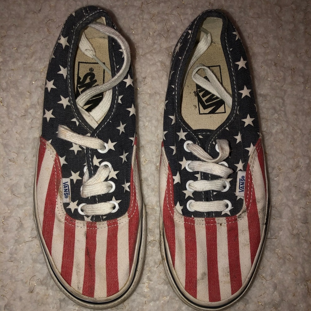 American flag vans